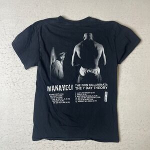 2PAC Makaveli The Don Killuminati The‎ 7 Day Theory Black T Shirt